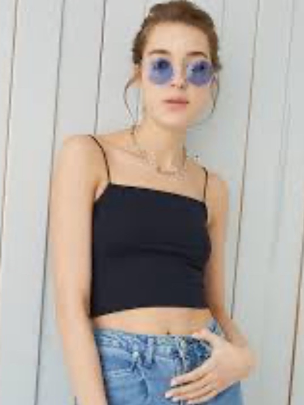 AMERICAN EAGLE Bungee Strap crop cami size women’s large